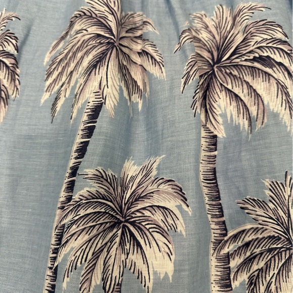 J. Crew Linen Skirt, Palm Tree Pattern, Size 10 - Picture 5 of 11